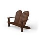 preview thumbnail 3 of 10, Poly Adirondack Bench Tudor Brown