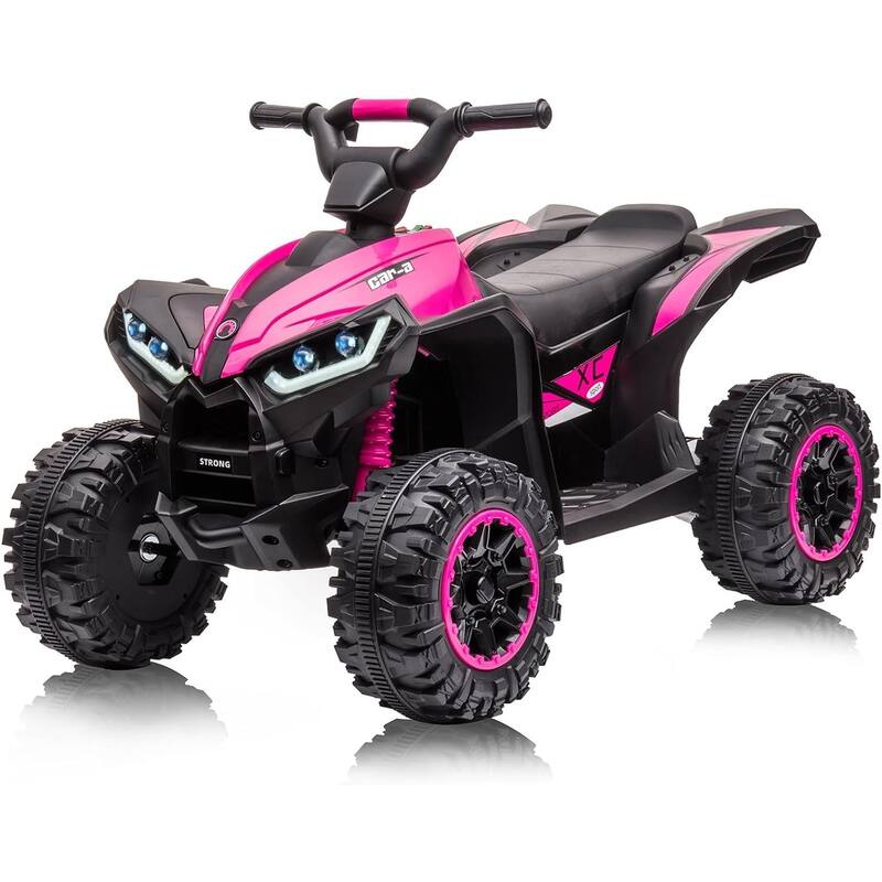 Kids ATV Ride on Toy 12V 4 Power Wheels for Kids - Pink