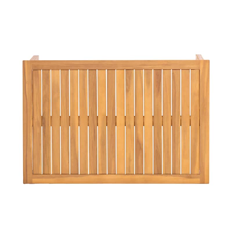 Christopher Knight Home - Nancy 2-Piece Outdoor Acacia Wood Loveseat and Coffee Table Seating Set