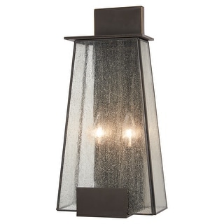 The Great Outdoors Bistro Dawn 2 Light 18" Tall Outdoor Wall Sconce