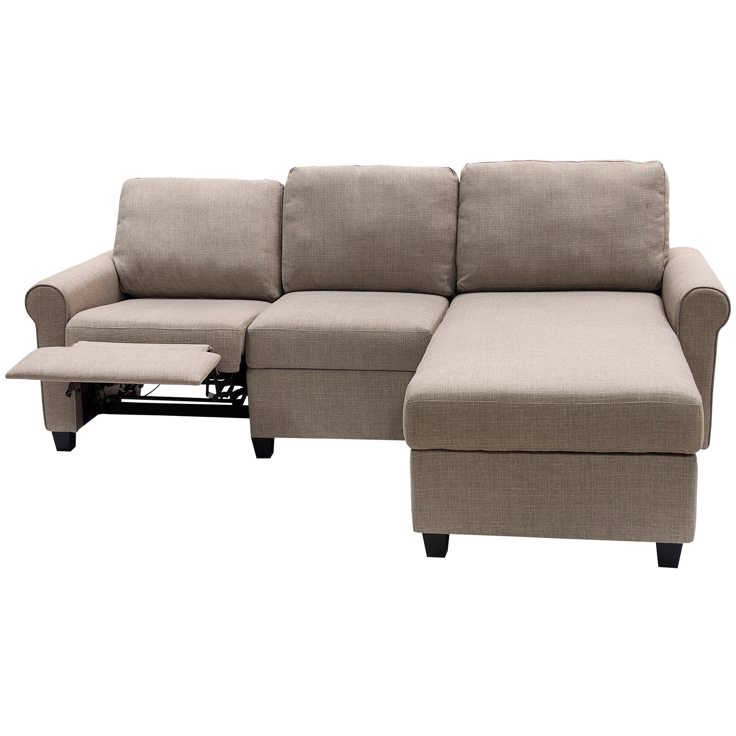 Serta Copenhagen Reclining Sectional Sofa with Storage Chaise