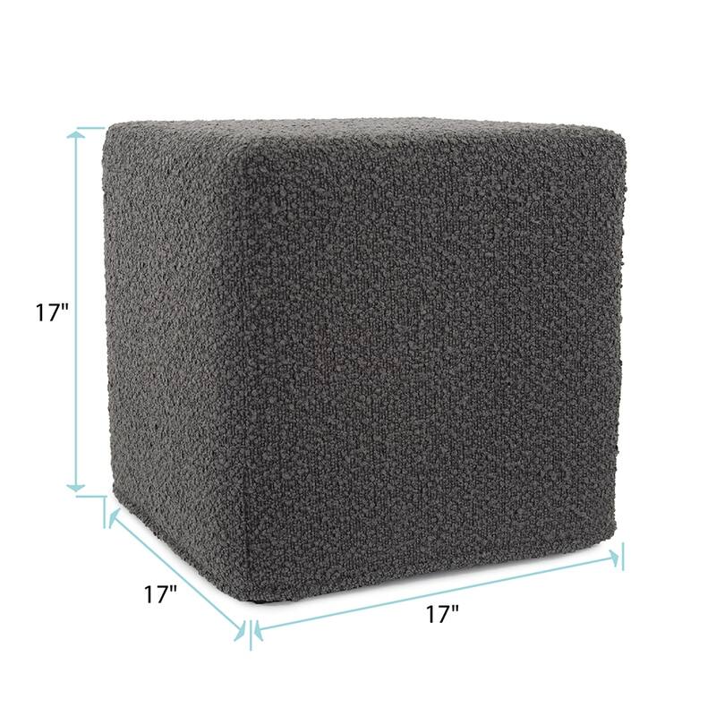 Allan Andrews No Tip Short Block Ottoman with Cover, Barbet Collection