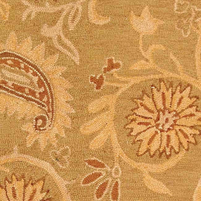 SAFAVIEH Handmade Berkeley Paisley Dosha Botanical Wool Rug