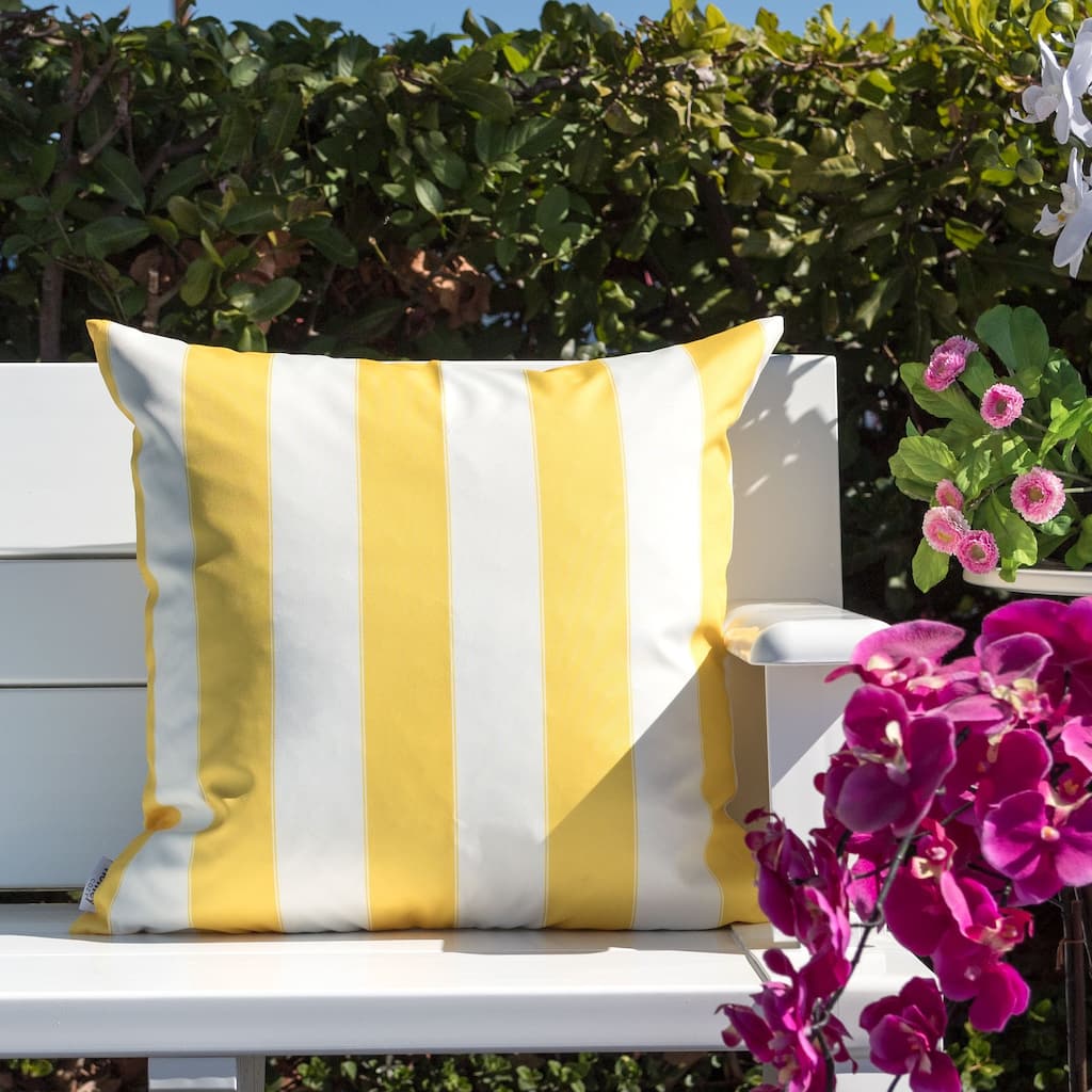 Olivia Striped Outdoor Throw Pillow