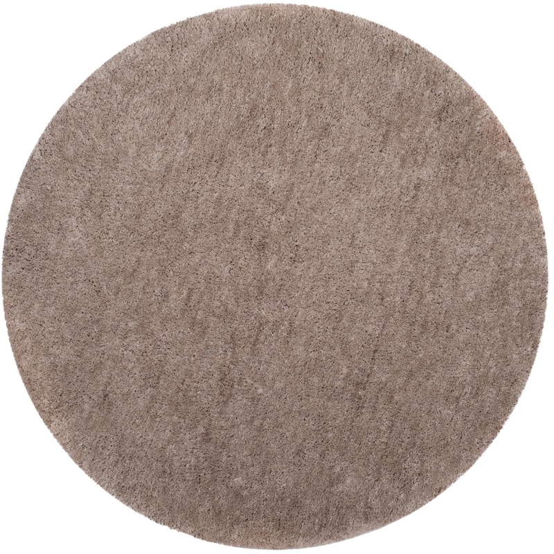 SAFAVIEH Handmade Sheep Shag Dochia Solid Polyester Rug