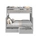 preview thumbnail 27 of 26, Taylor & Olive Trillium Twin over Full Bunk Bed, 2 Drawers
