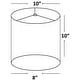 preview thumbnail 3 of 17, Classic Drum Linen Lamp Shade, 8" to 16" Bottom Size
