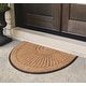 preview thumbnail 14 of 16, A1HC Sunburst Half Moon Tapered Edge Rubber Coir Doormat Outdoor Mat