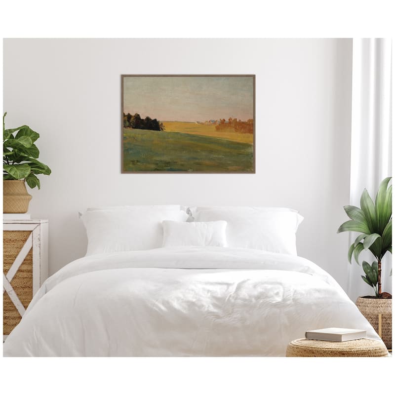 Kate and Laurel Evening 1910 Jan Ciaglinski by Nostalgia Prints Framed Canvas Wall Art Print