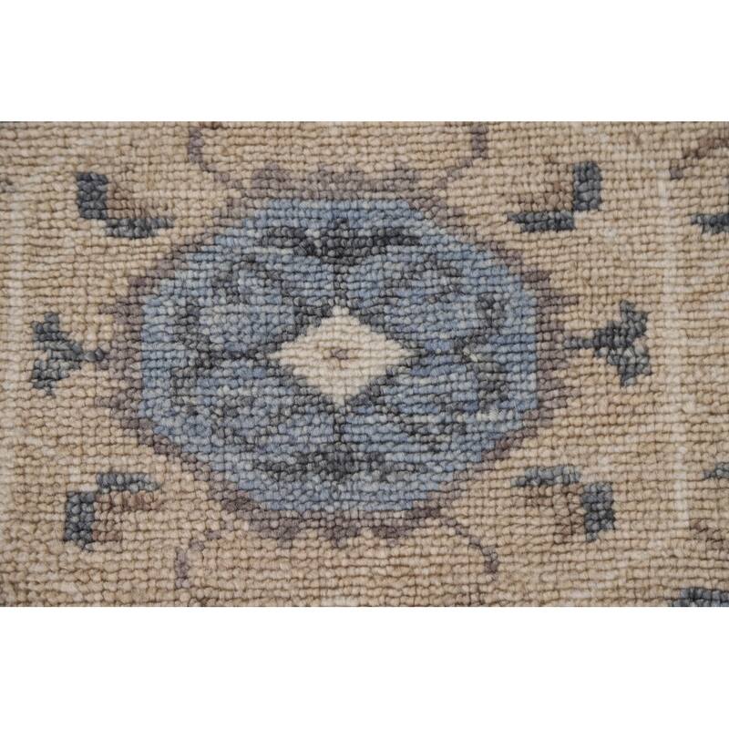 Geometric Moroccan Indian Area Rug Handmade Wool Carpet - 5'3"x 7'11"