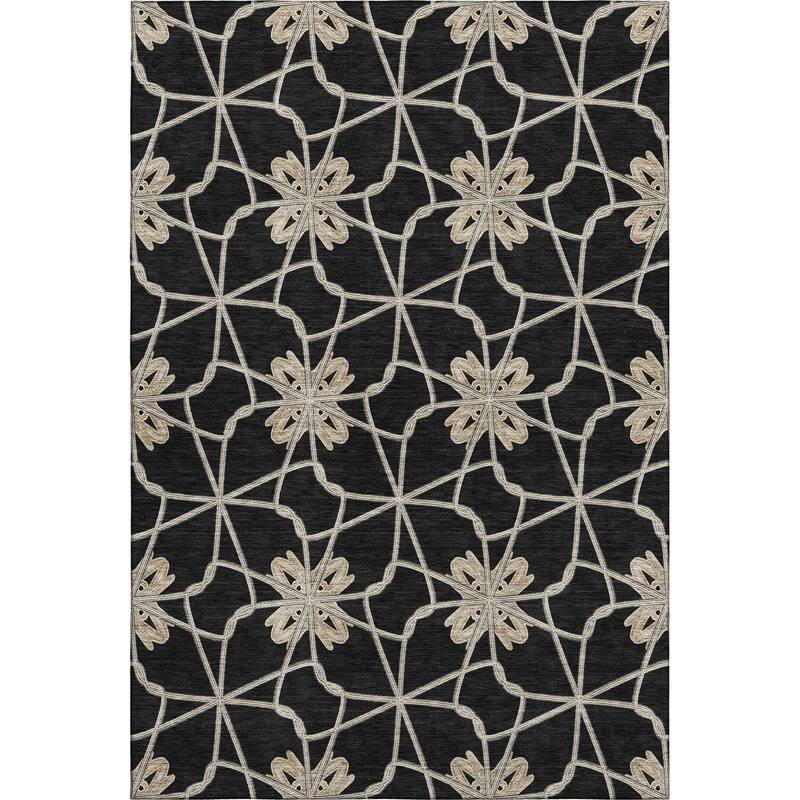 Premium Washable Super Soft Contemporary Tangle Mayfield Rug