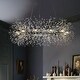 preview thumbnail 10 of 15, Interior Decor 12-light Stainless Steel Crystal Firework Chandelier