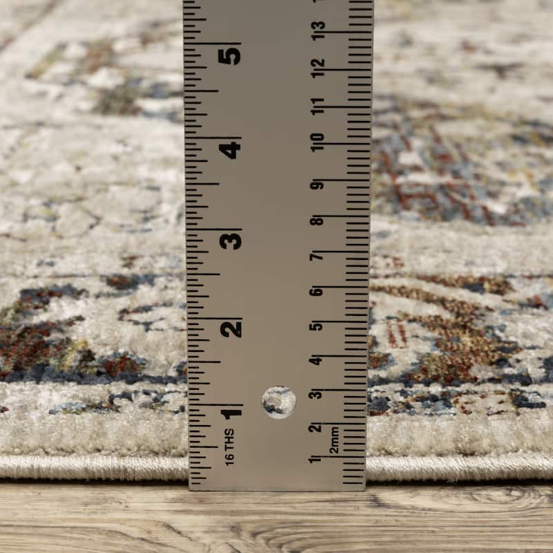 Style Haven Caiden Traditional Center Medallion Beige/ Multi Area Rug
