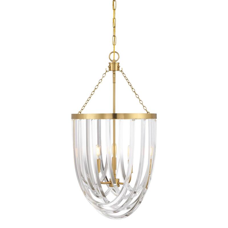 Savoy House 3-2999-3 Jennings 3 Light 17" Wide LED Taper Candle - Warm Brass