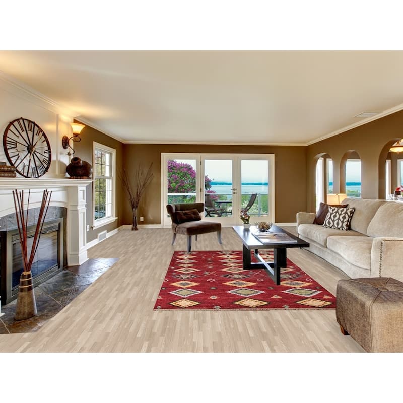 Tribal Moroccan Oriental Wool Area Rug Hand-knotted Home Decor Carpet - 5'8" x 9'8"