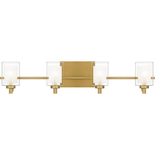 slide 2 of 8, Kolt 4-Light Brushed Gold Bath Light