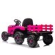 preview thumbnail 50 of 58, Christmas Gift 24V Kids Electric Ride On Tractor with Trailer, Dual 200W Motors, and Parental Remote