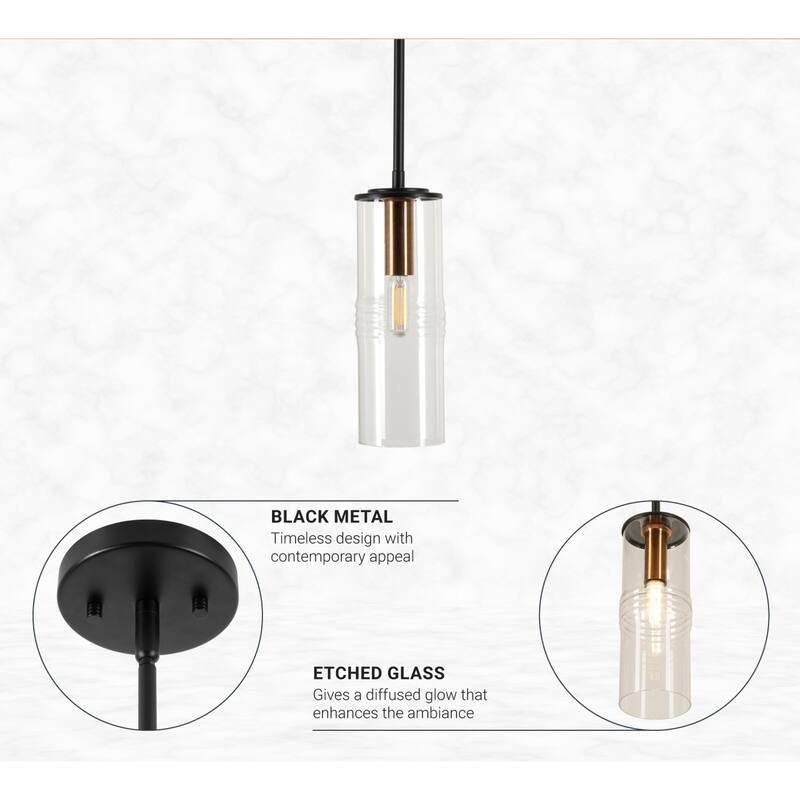 Kenroy Home Caulford 1-Light Pendant - Black
