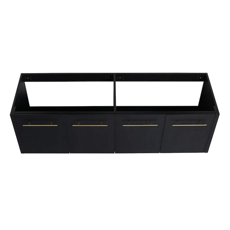 60 Inch Wall-mounted Bathroom Vanity