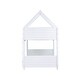 preview thumbnail 11 of 18, Twin Over Twin House Floor Bunk Bed with Headboards, Footboards and Guardrails, Ladder