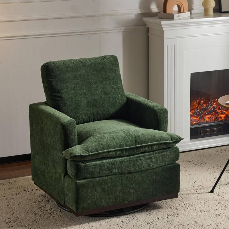 Swivel Mid-Century Modern Accent Armchair 1pc