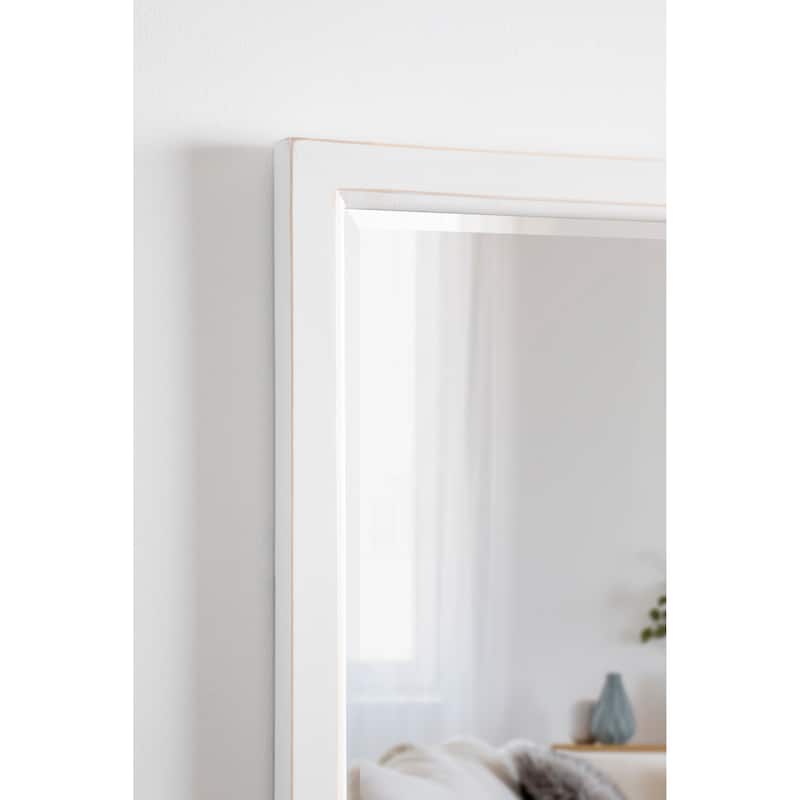 Kate and Laurel Hogan Wood Framed Wall Mirror