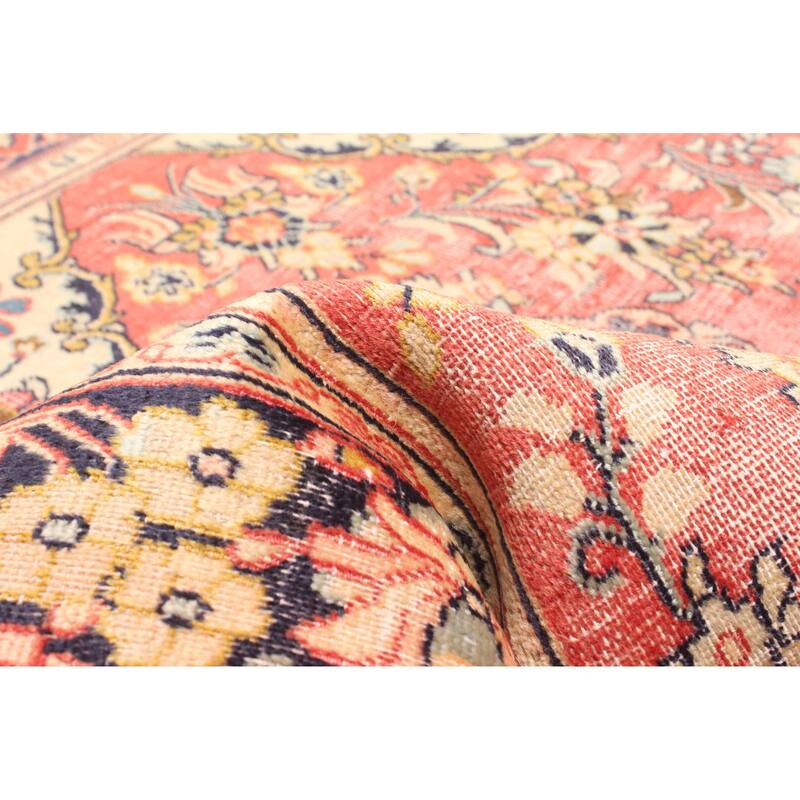 ECARPETGALLERY Hand-knotted Antalya Vintage Red Wool Rug - 4'1 x 6'6