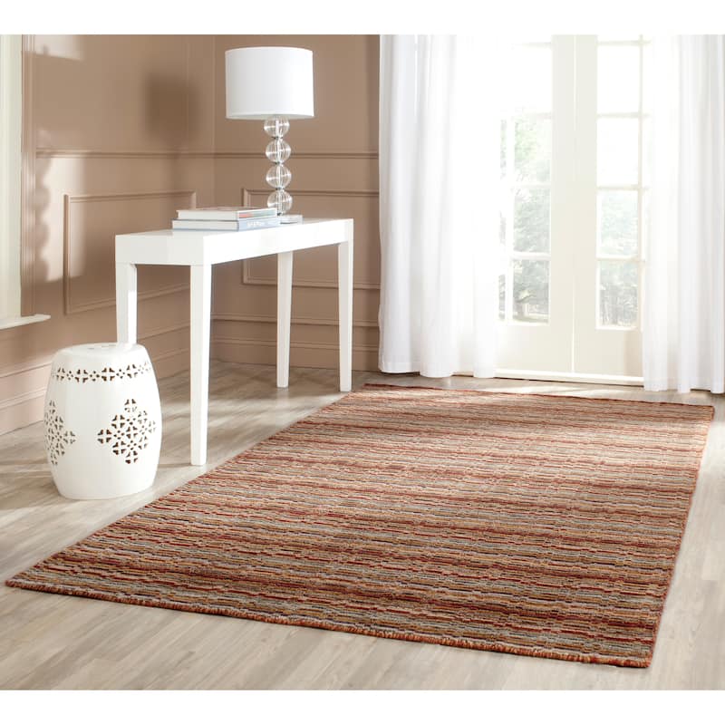 SAFAVIEH Handmade Himalaya Ylfa Modern Wool Rug - 5' x 8' - Multi
