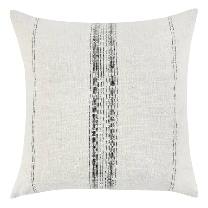 Villa by Classic Home Ria Gray Cotton Throw Pillow