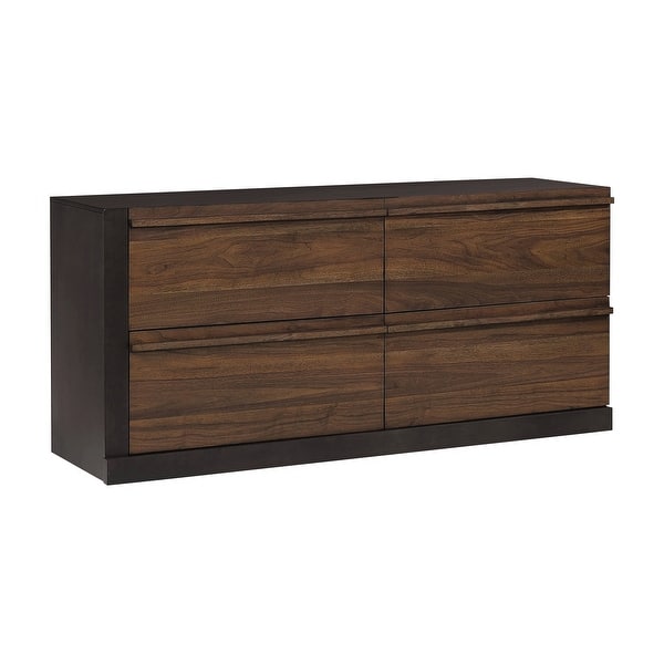 girl in black prom dress fight twitter Genevieve 3 Drawer Dresser Black/Walnut main image 0