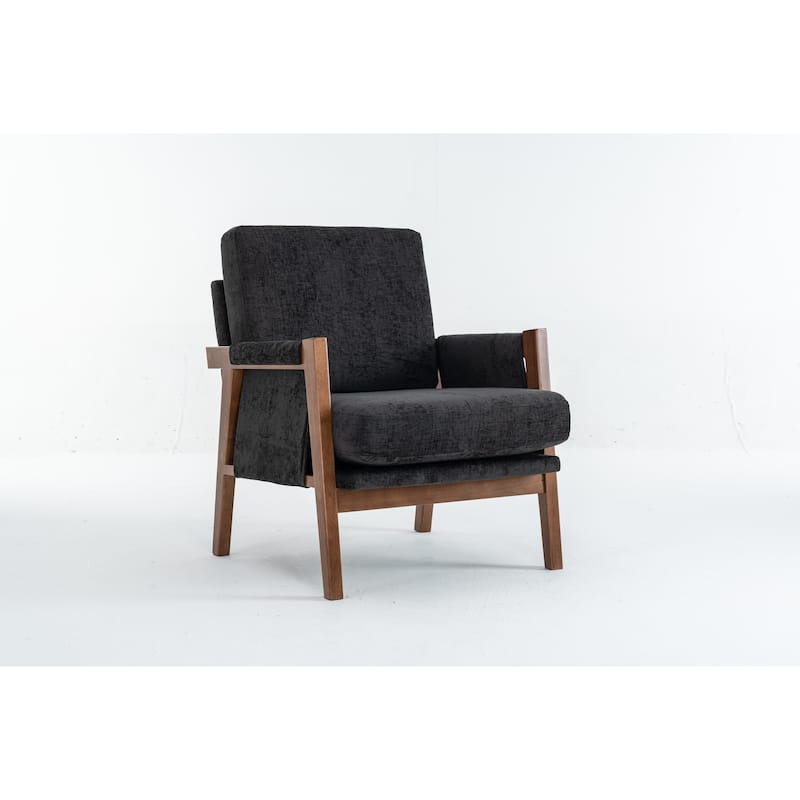 Mid-Century Modern Accent Chairs ,Modern Accent Chair,Chair with Soft Waist Cushion,Ergonomic Lounge Chairs