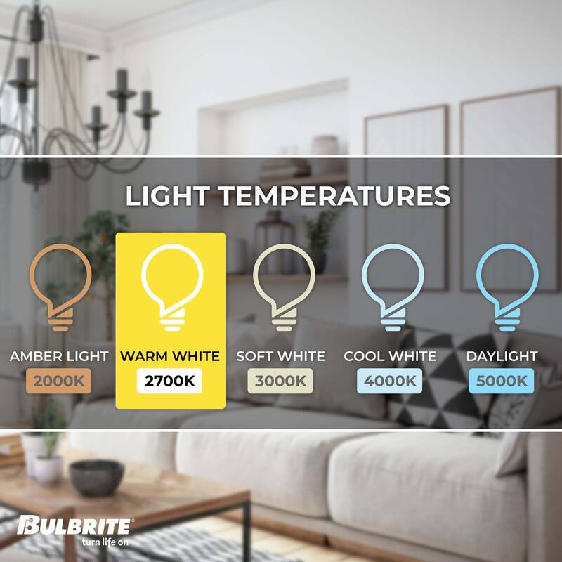 Bulbrite Pack of (2) Dimmable T3 Candelabra (E12) Krypton Bulb
