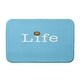 preview thumbnail 6 of 9, Life + Ball Bath Mat 17 x 24 - Blue