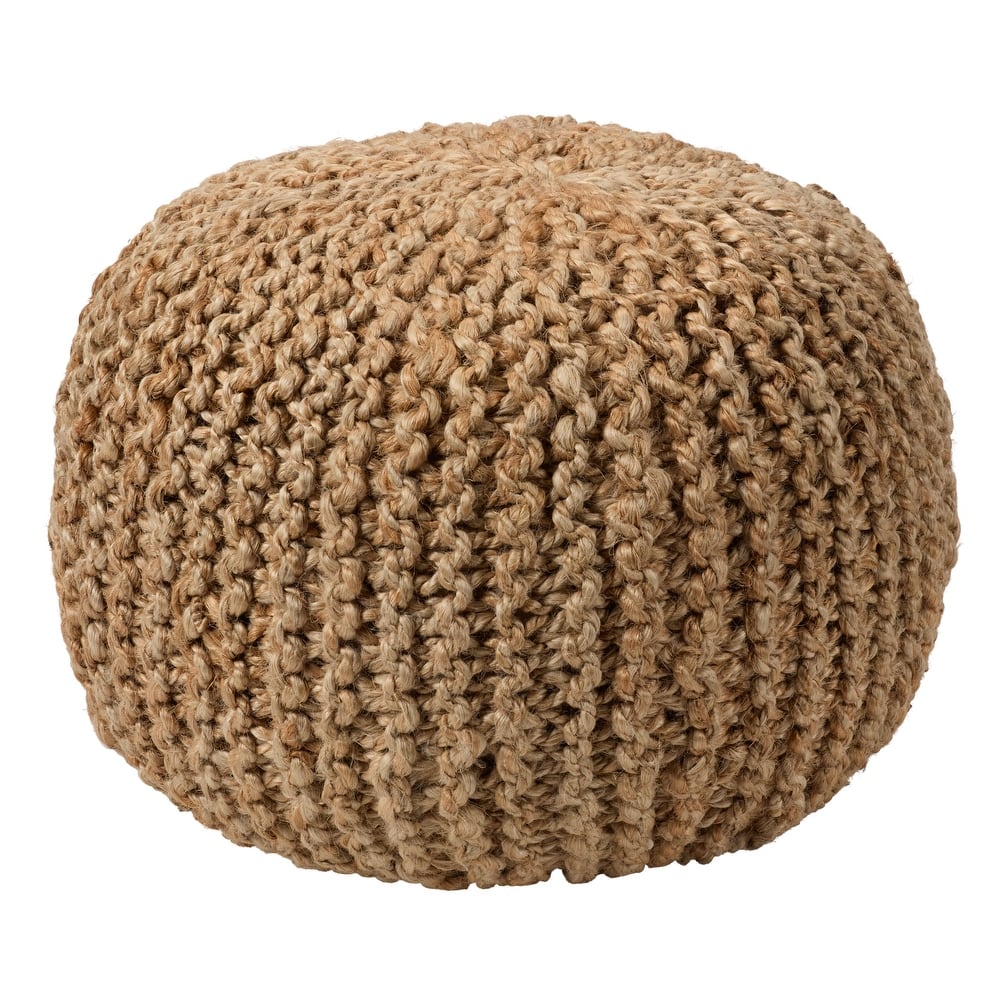 Azene Handmade Solid Cylinder Pouf