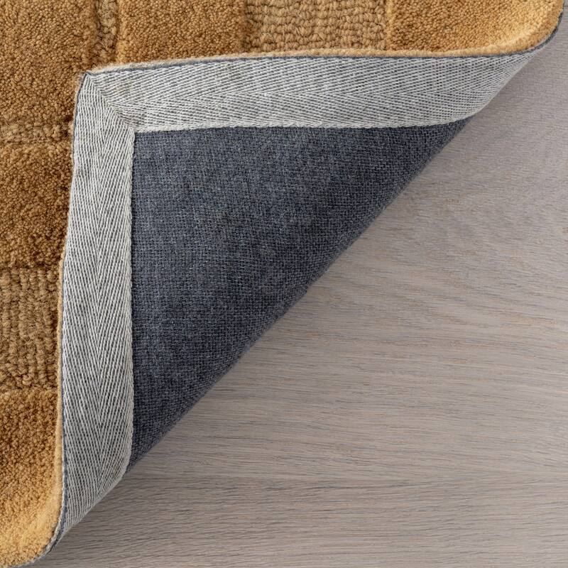 Fritz Checkered Wool Area Rug