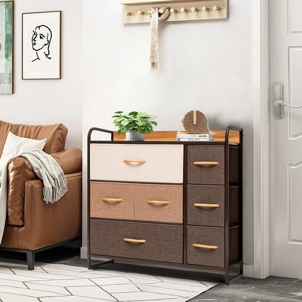 slide 1 of 20, Crestlive Products 7 Drawers Wide Dresser Storage Tower Organizer Unit
