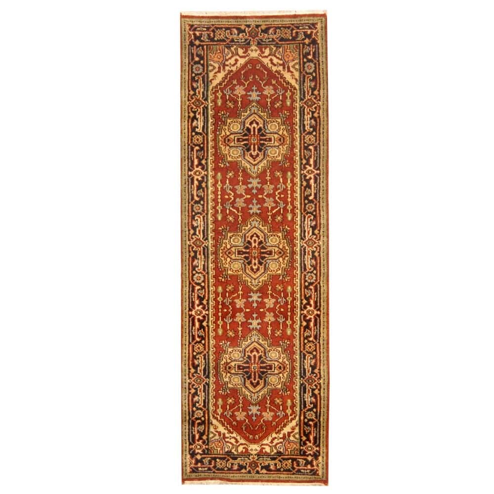 HERAT ORIENTAL 2'6" x 8' Handmade Heriz Wool Rug - 2'6 x 8'