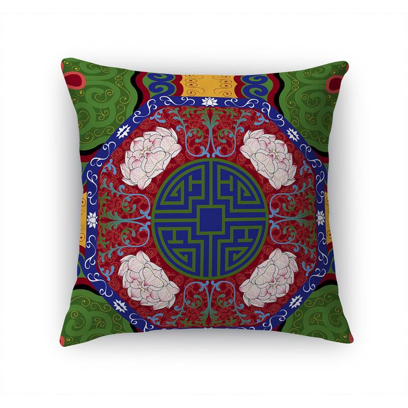 MING RED AND GREEN Accent Pillow By Kavka Designs Bed Bath & Beyond