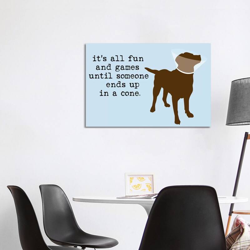 iCanvas "Fun And Games" by Dog is Good and Cat is Good Canvas Print - 26x40x1.5