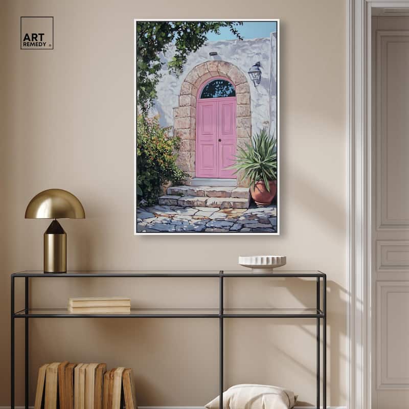 Pink Door II Canvas by Art Remedy