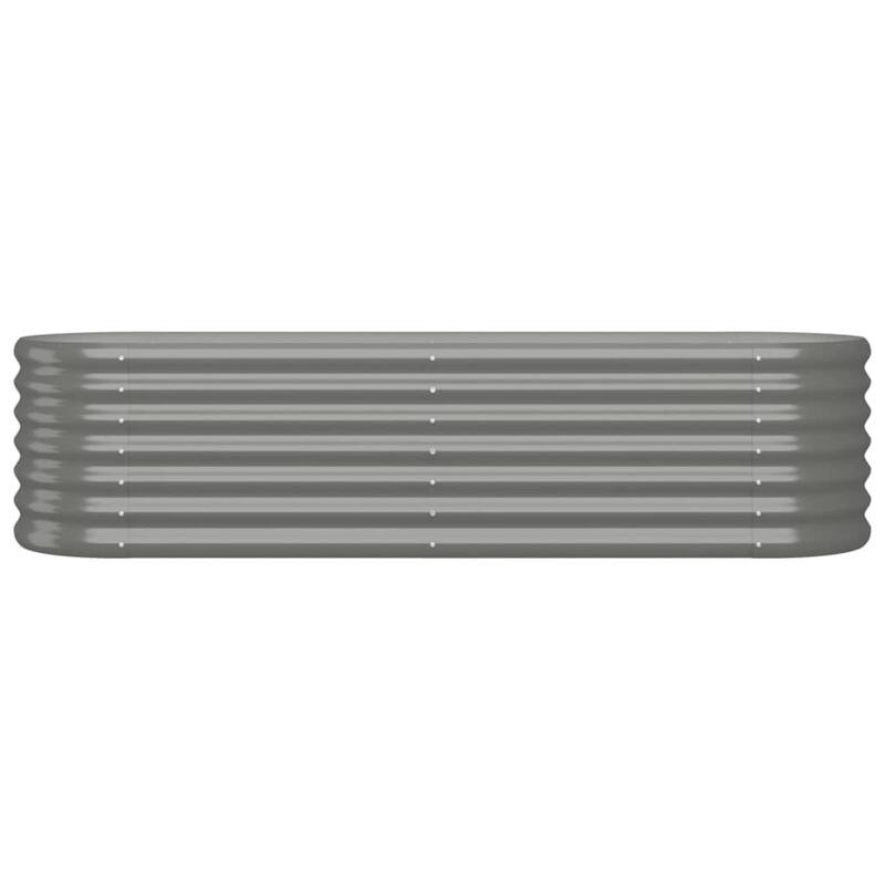 vidaXL Garden Raised Bed Patio Outdoor Raised Planter Box Powder-coated Steel