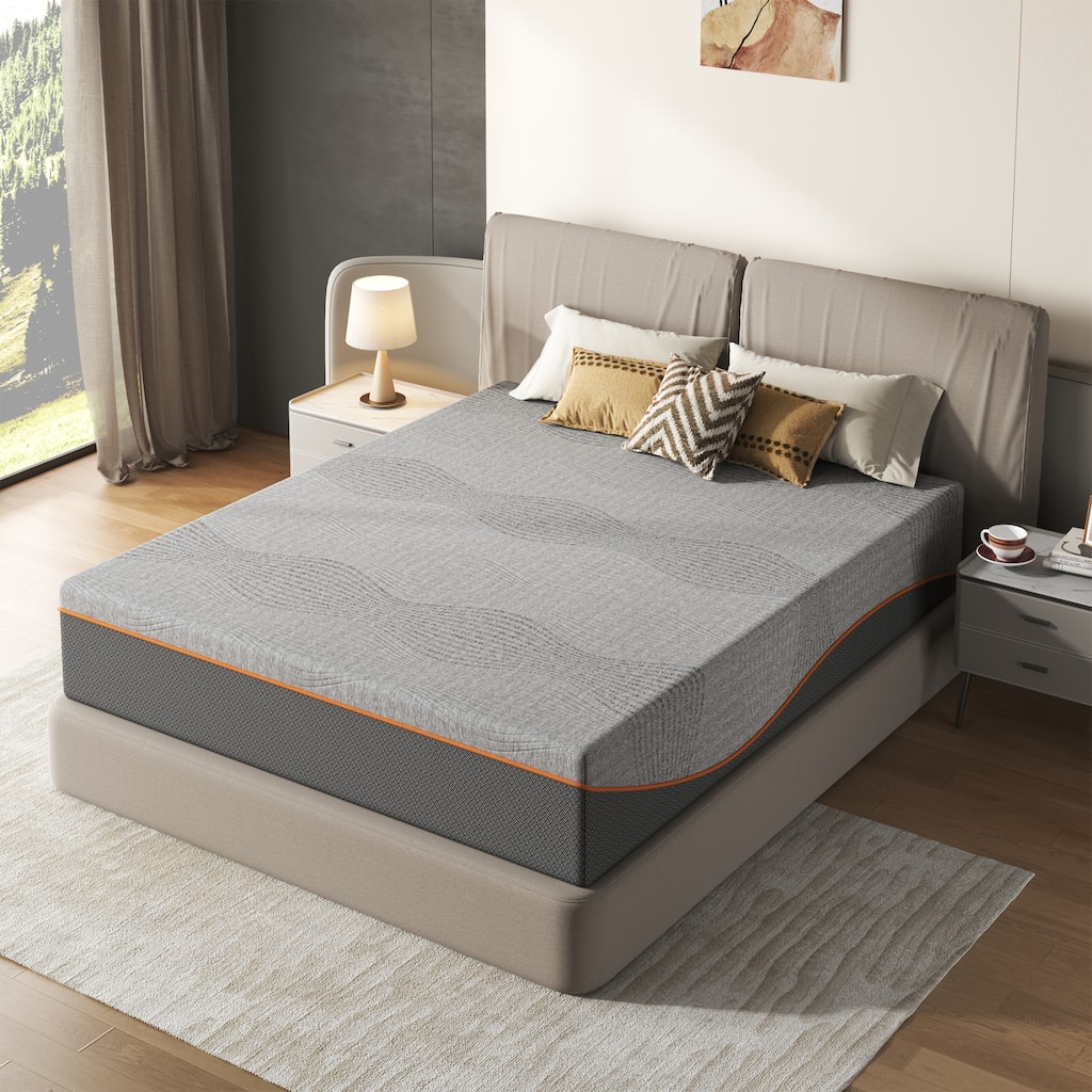 Queen Size Mattress,14 Inch Memory Foam Mattress, Fiberglass Free, Breathable Cooling Layers, Certified Safe Materials