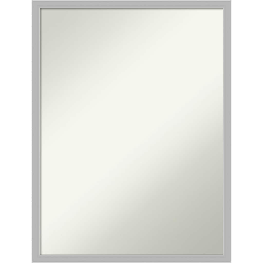 Non-Beveled Bathroom Wall Mirror - Hera Chrome Frame