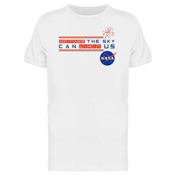Shop Nasa Logo Neither The Sky Can Limit Us Space Graphic Men S T