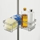 preview thumbnail 17 of 40, Utopia Alley Tension Pole Shower Caddy Corner Organizer, Adjustable with 4 Removable Baskets, 60 to 97 Inch