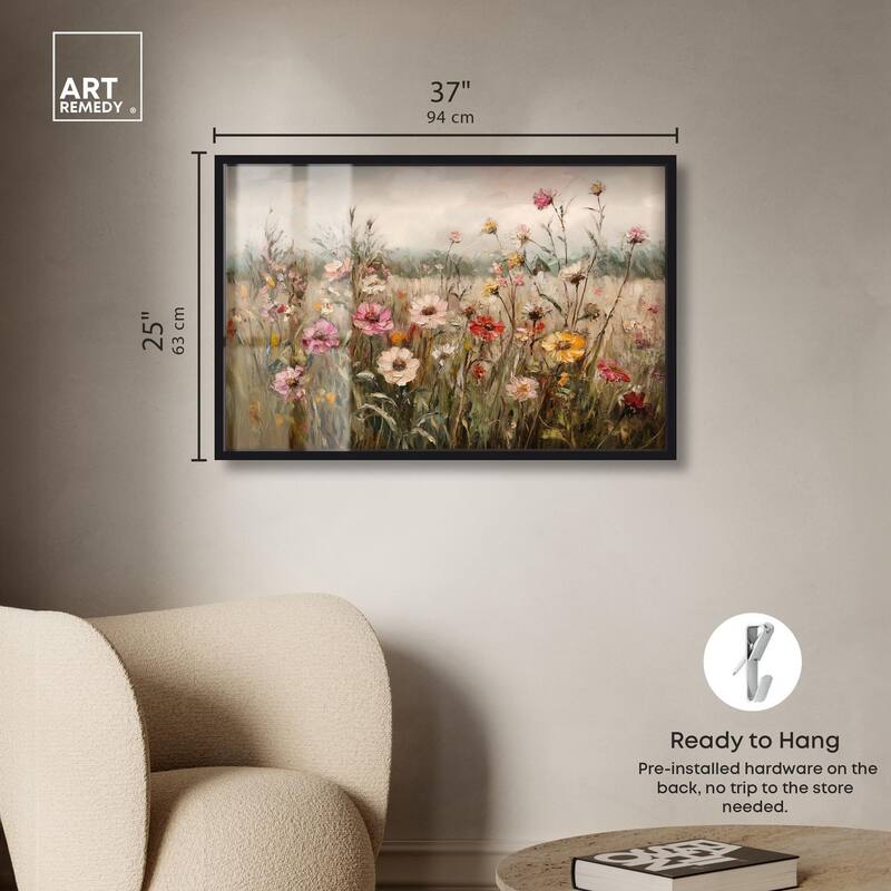 Vintage Blooms I Shadowbox by Art Remedy