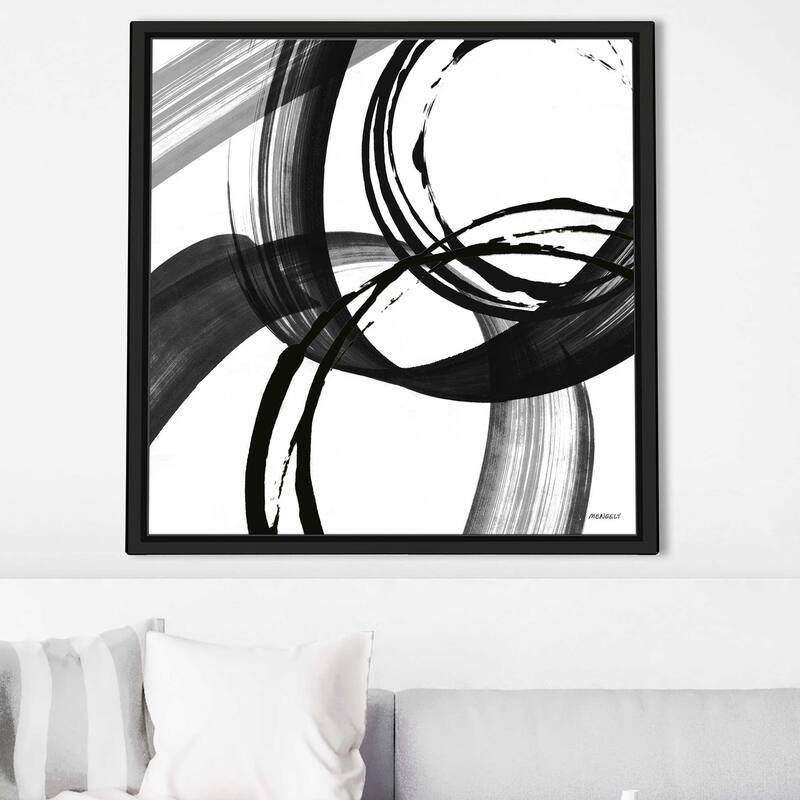 "Black and White Pop II" Print on Floating Canvas