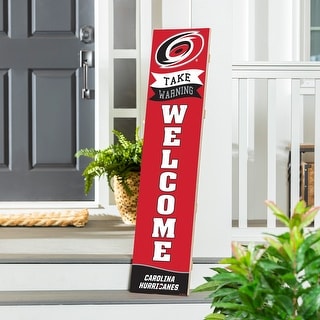 47" Porch Leaner Welcome Wall Sign, Carolina Hurricanes - Bed Bath ...