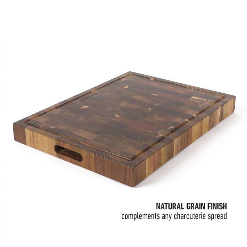 Calphalon Edge Guard Large 20 x 15, 18 x 12, or 13.6 x 9.5in End Grain Acacia Wood Cutting Board