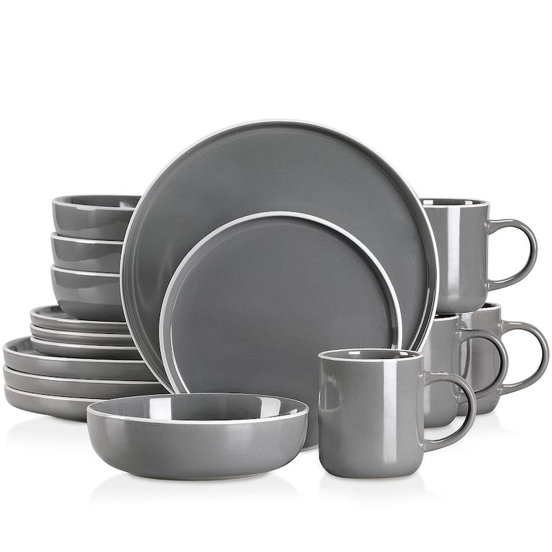 vancasso Sesam 16-Piece Speckled Dinnerware Set, Service for 4